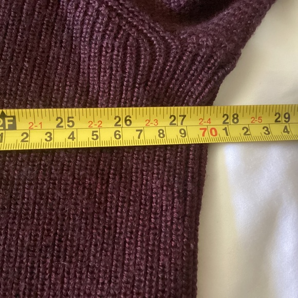 Men’s 2XL VIYELLA BURGUNGY 1/4 ZIP SWEATER WITH PATCHES ON SHOULDERS - Picture 6 of 8